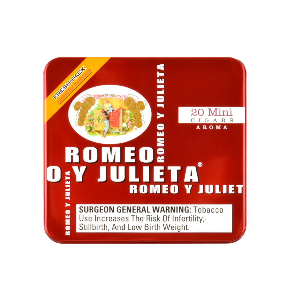 Romeo Y Julieta Mini Aroma Cigars 5 Tins of 20 2