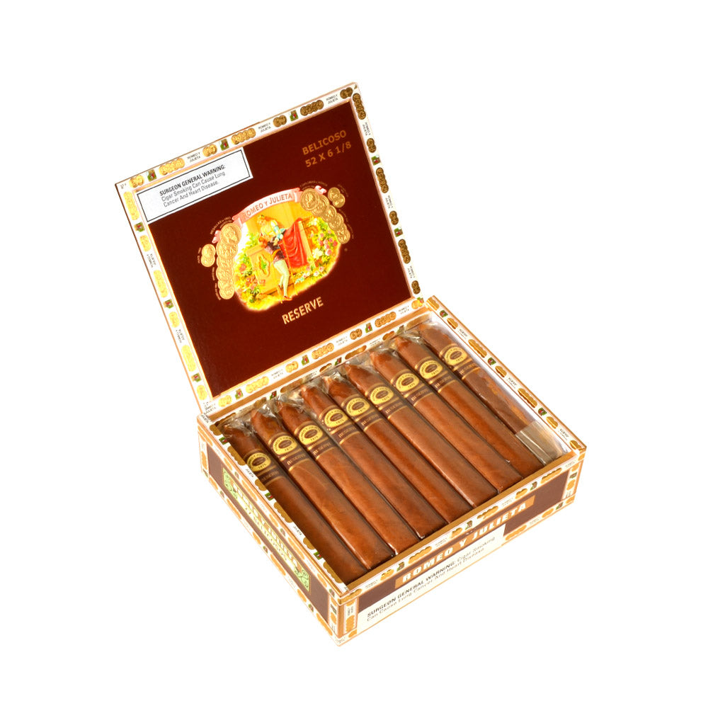 Romeo Y Julieta Reserve Habano Belicosos Cigars Box of 27 4