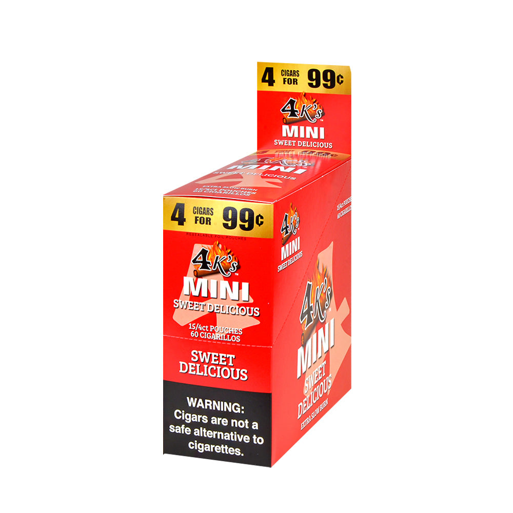 4 Kings Mini Cigarillos 4 For 99c 15 Packs of 4 Sweet Delicious 1