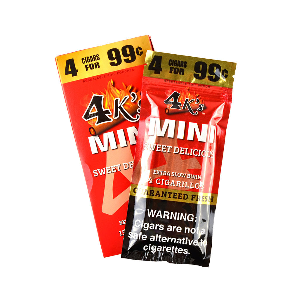 4 Kings Mini Cigarillos 4 For 99c 15 Packs of 4 Sweet Delicious 3