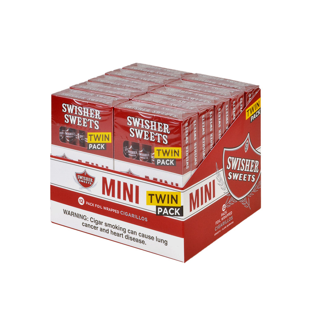 Swisher Sweets Mini Cigarillos Twin 20 Packs of 6 Cigars Sweet – Tobacco  Stock