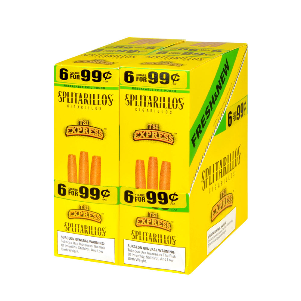 Splitarillos Cigarillos 6 For 99 Cent 15 Pouches of 6 TSI Expres 1