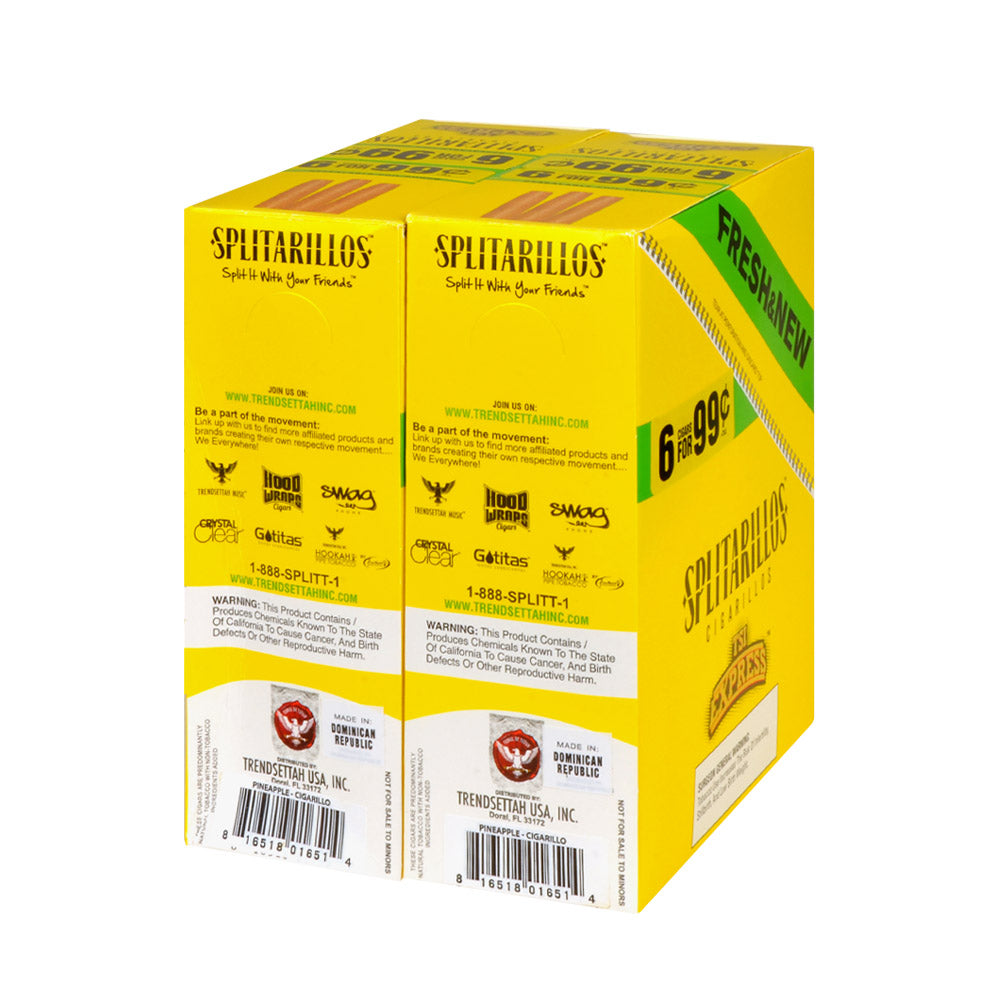 Splitarillos Cigarillos 6 For 99 Cent 15 Pouches of 6 TSI Expres 2