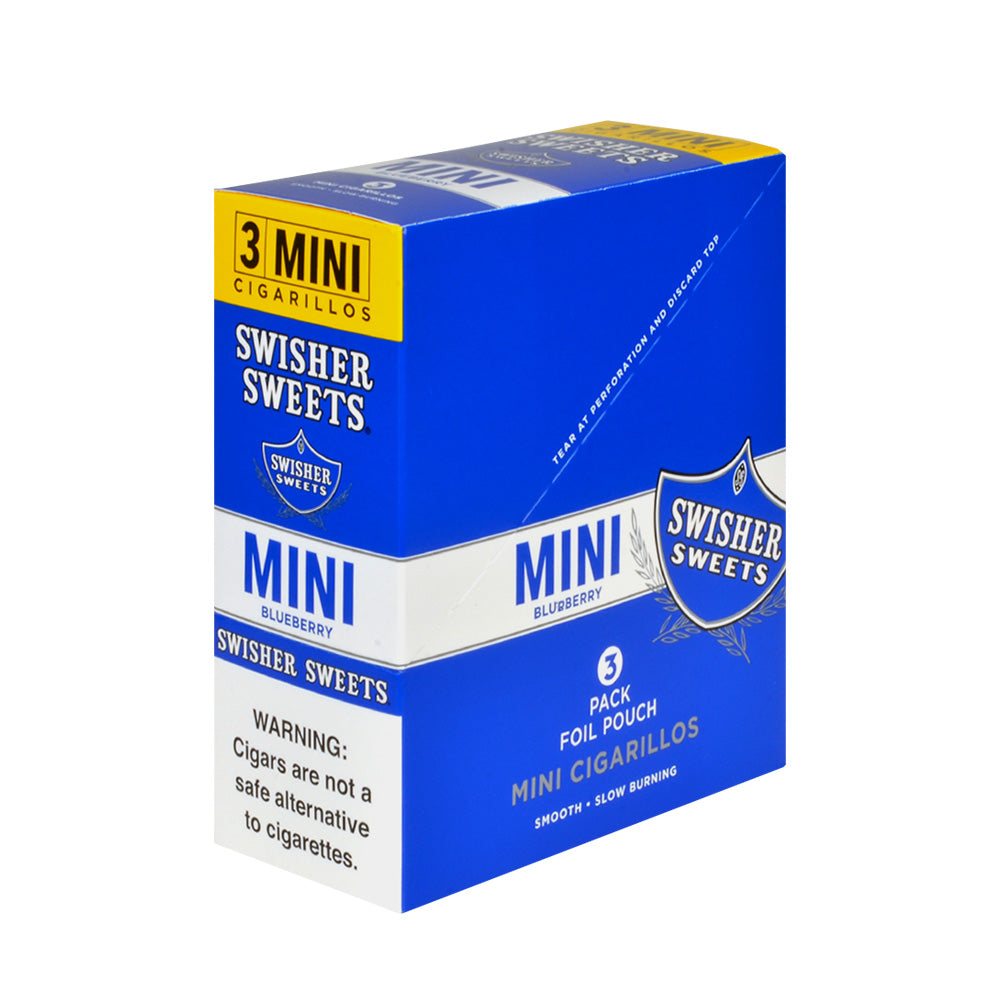 Swisher Sweets Mini Cigarillos Blueberry 15 Pouches of 3 1