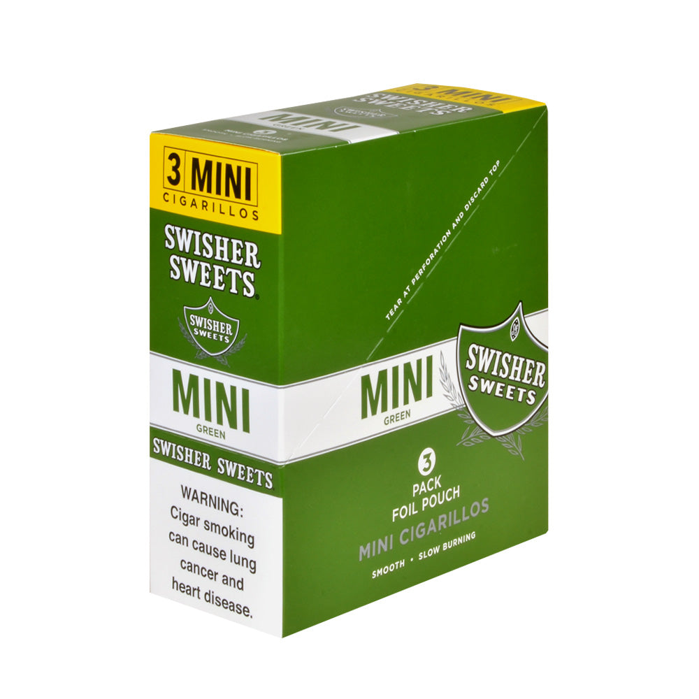 Swisher Sweets Mini Cigarillos Green Sweets 15 Pouches of 3 1