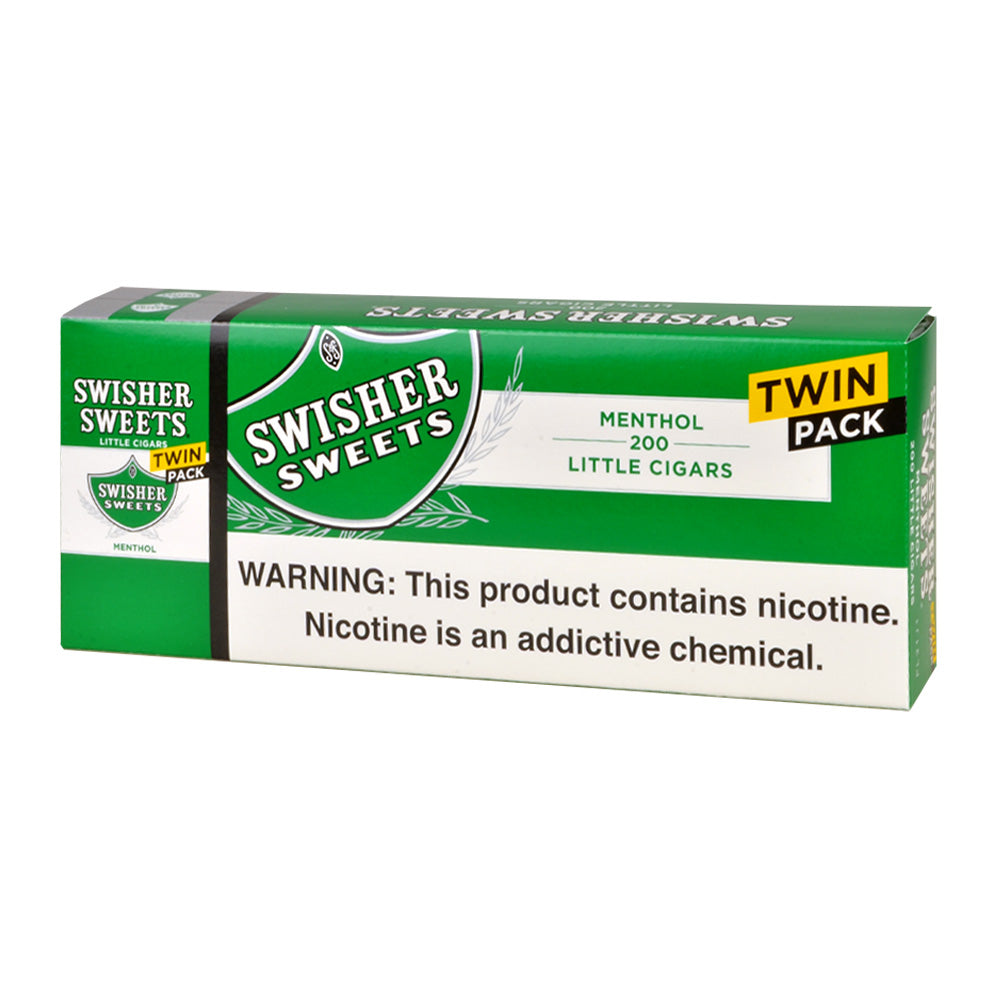 Swisher Sweets Little Cigars 100mm Twin Pack 5 Packs of 40 Menthol 1