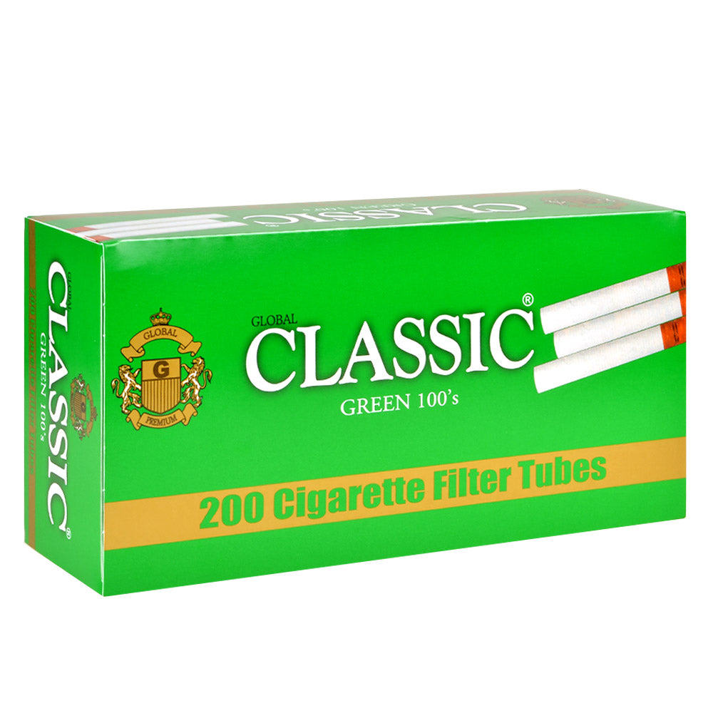 Classic Filter Tubes 100mm Menthol (Green) 5 Cartons of 200 – Tobacco Stock