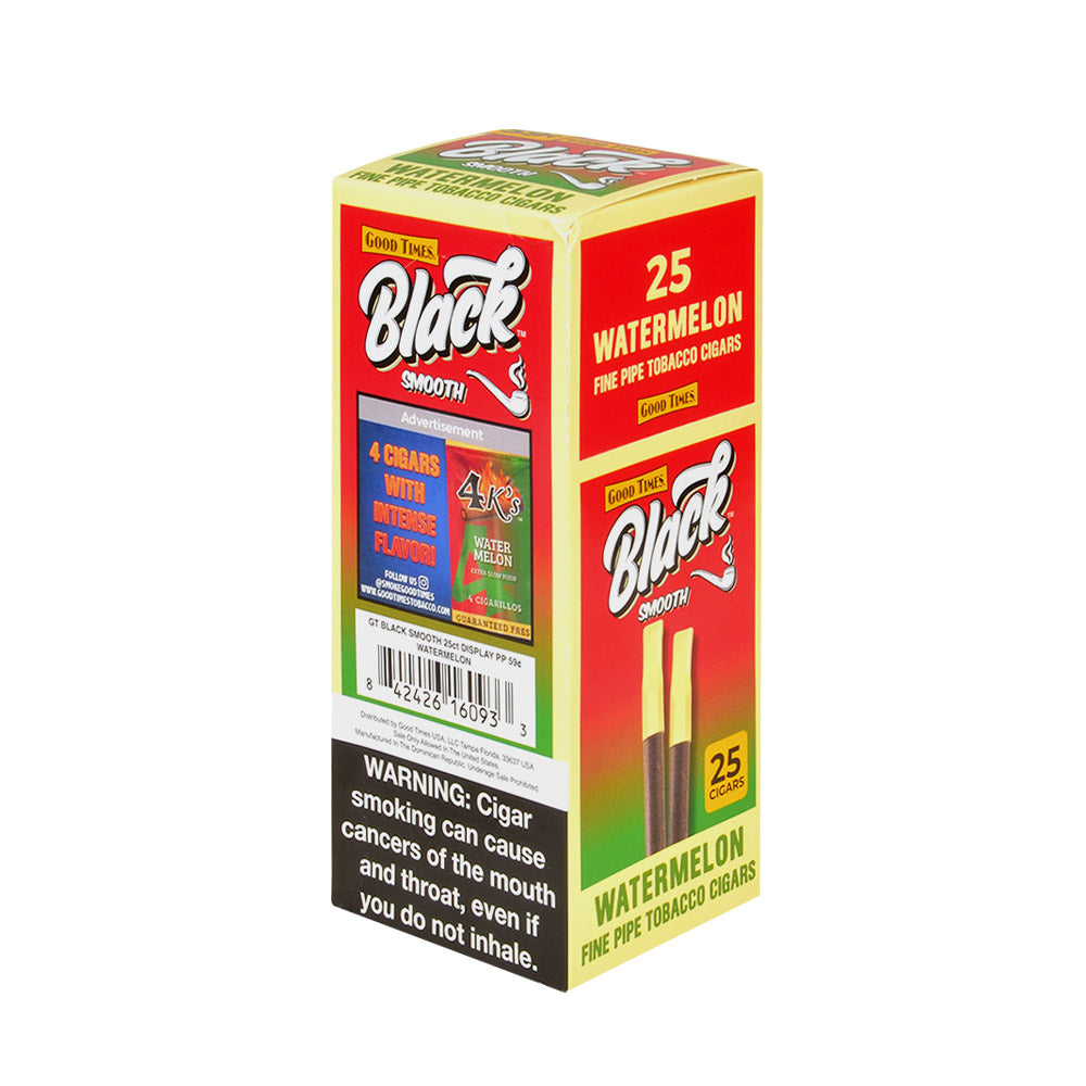 Good Times Black & Smooth Cigars 59 Cents Box of 25 Watermelon 2