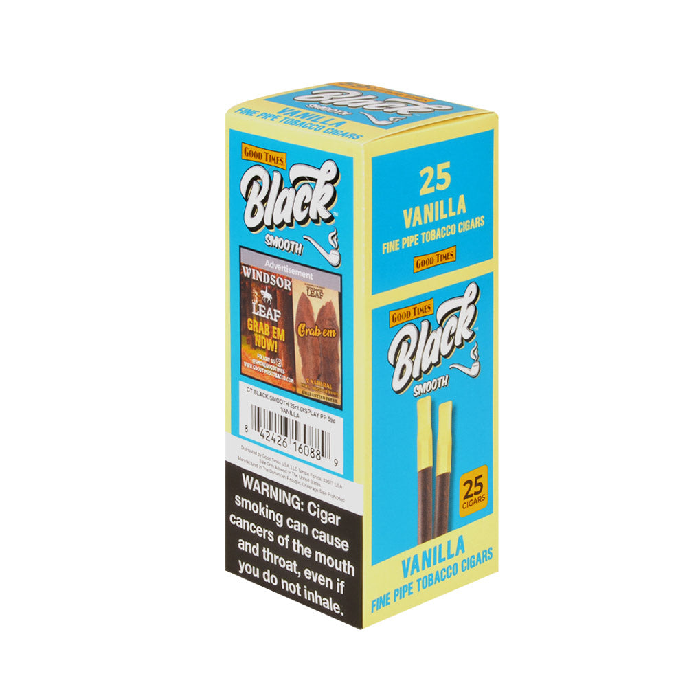 Good Times Black & Smooth Cigars 59 Cents Box of 25 Vanilla 2