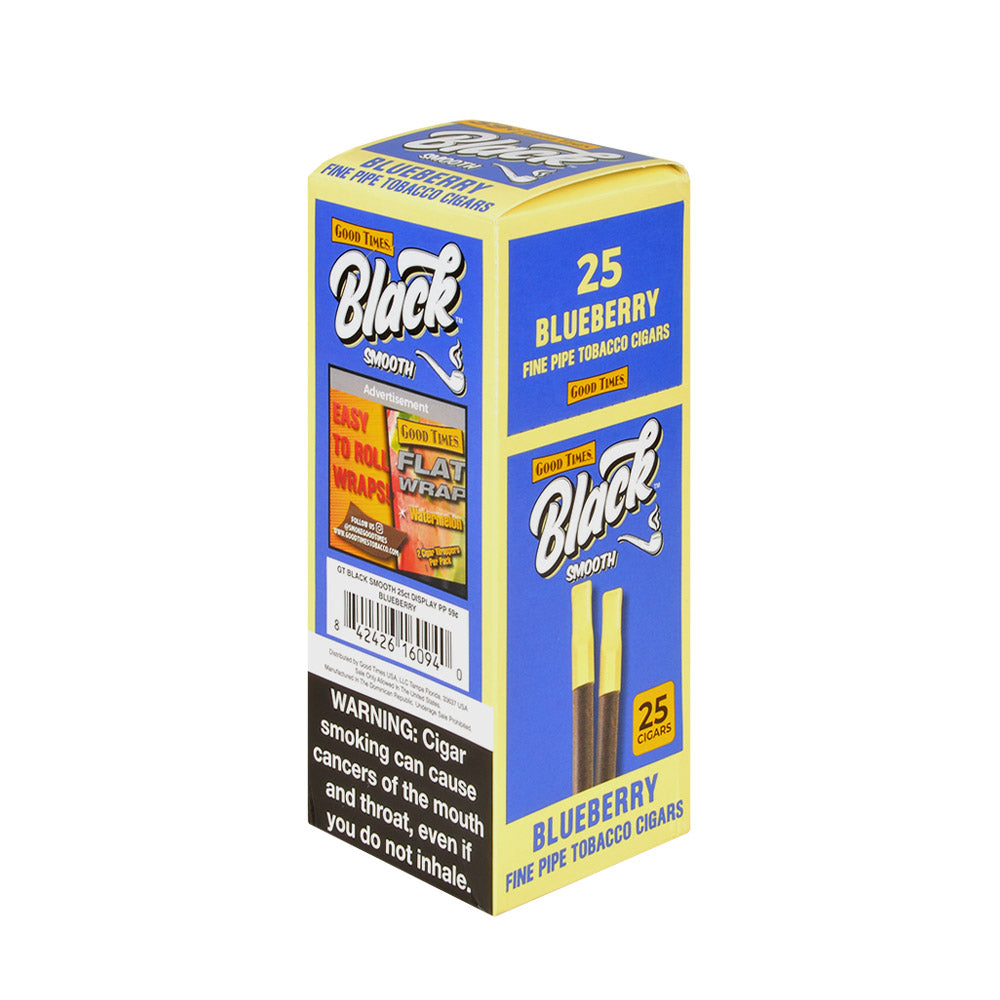 Good Times Black & Smooth Cigars 59 Cents Box of 25 Blueberry 2