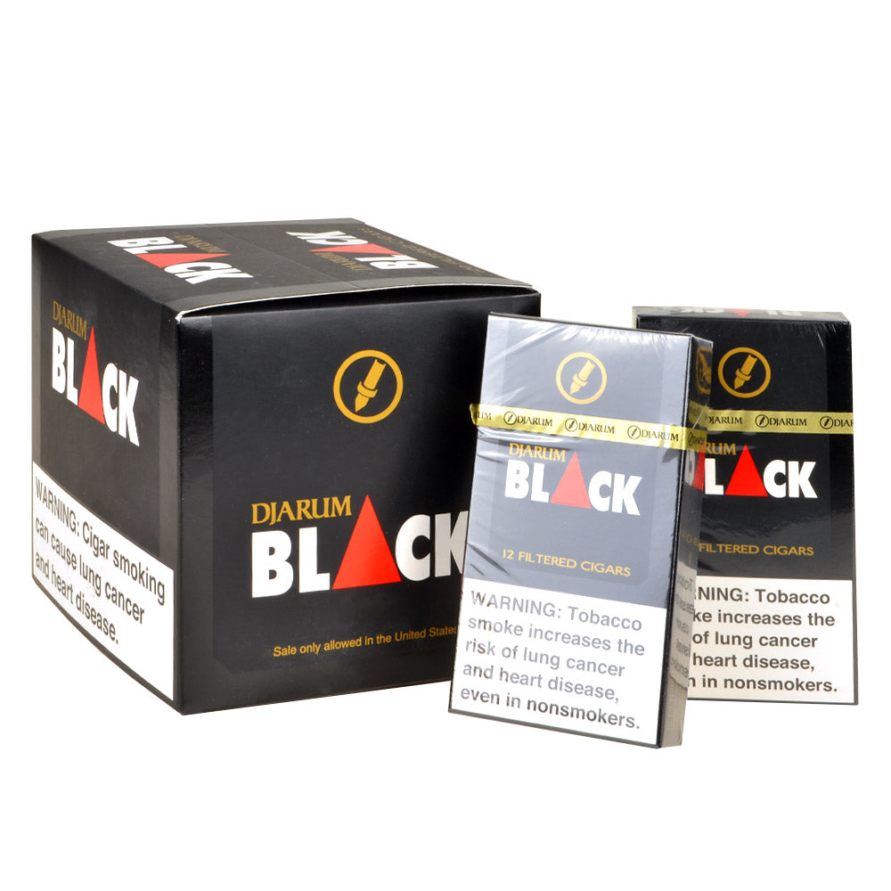 Djarum Black Filtered Cigars 10 Packs of 12 3