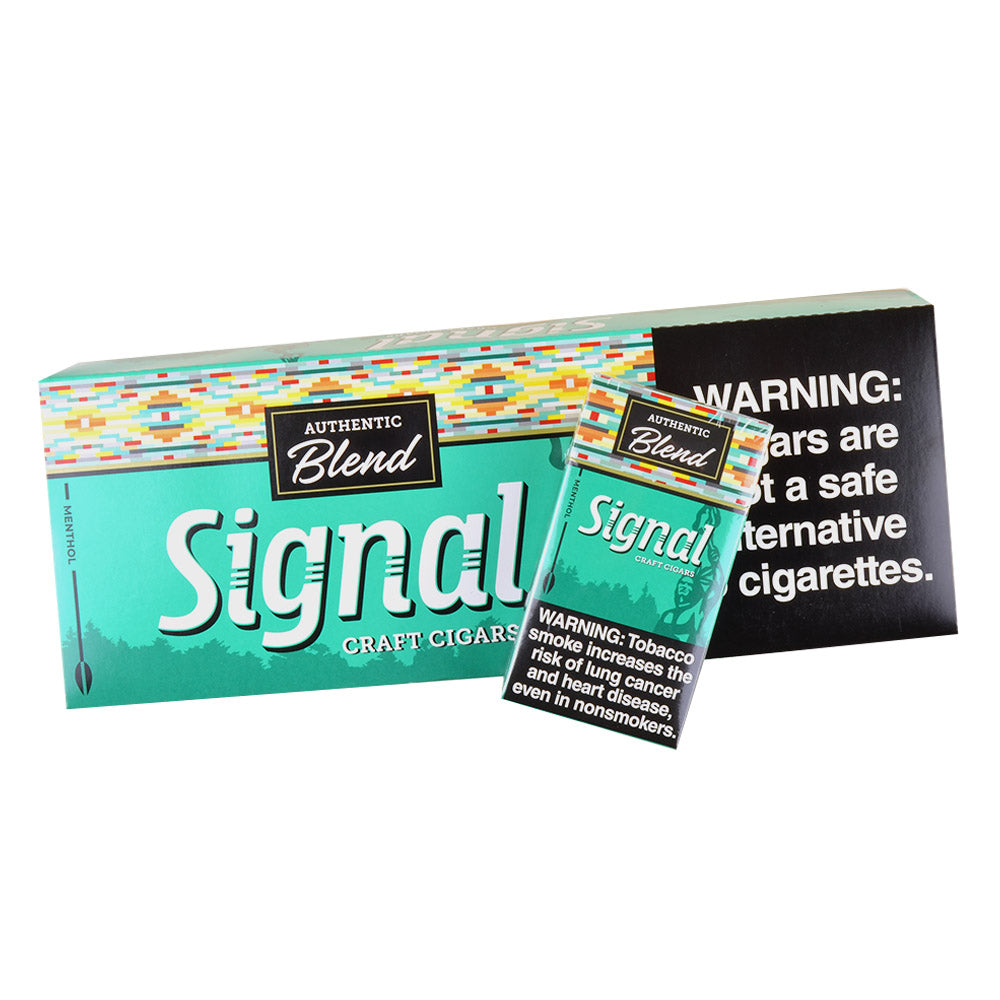 Signal Menthol Filtered Cigars 10 Packs of 20 2