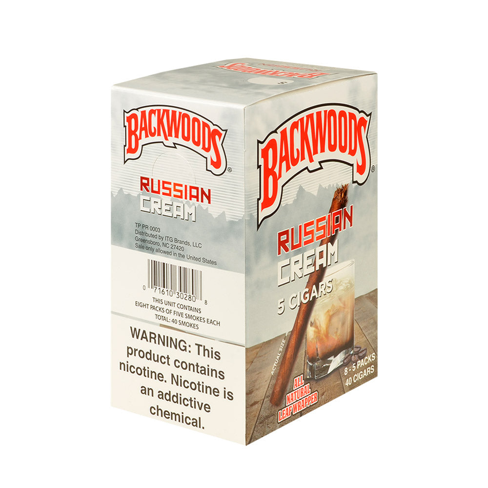Backwoods Russian Cream Cigars 8 Packs of 5 2