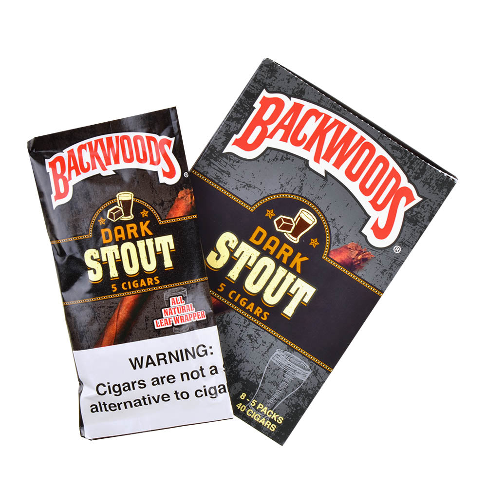 Backwoods Dark Stout Cigars 8 Packs of 5 3