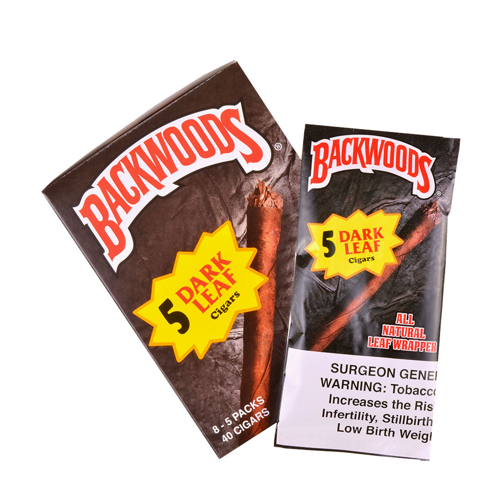 Backwoods Dark Leaf Cigars 8 Packs of 5 5