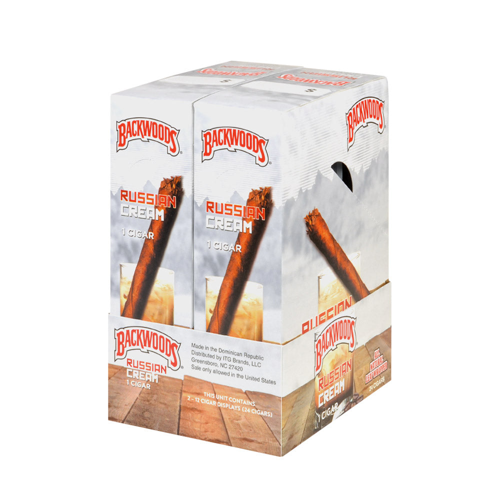 Backwoods Singles Russian Cream Cigars Pack of 24 2