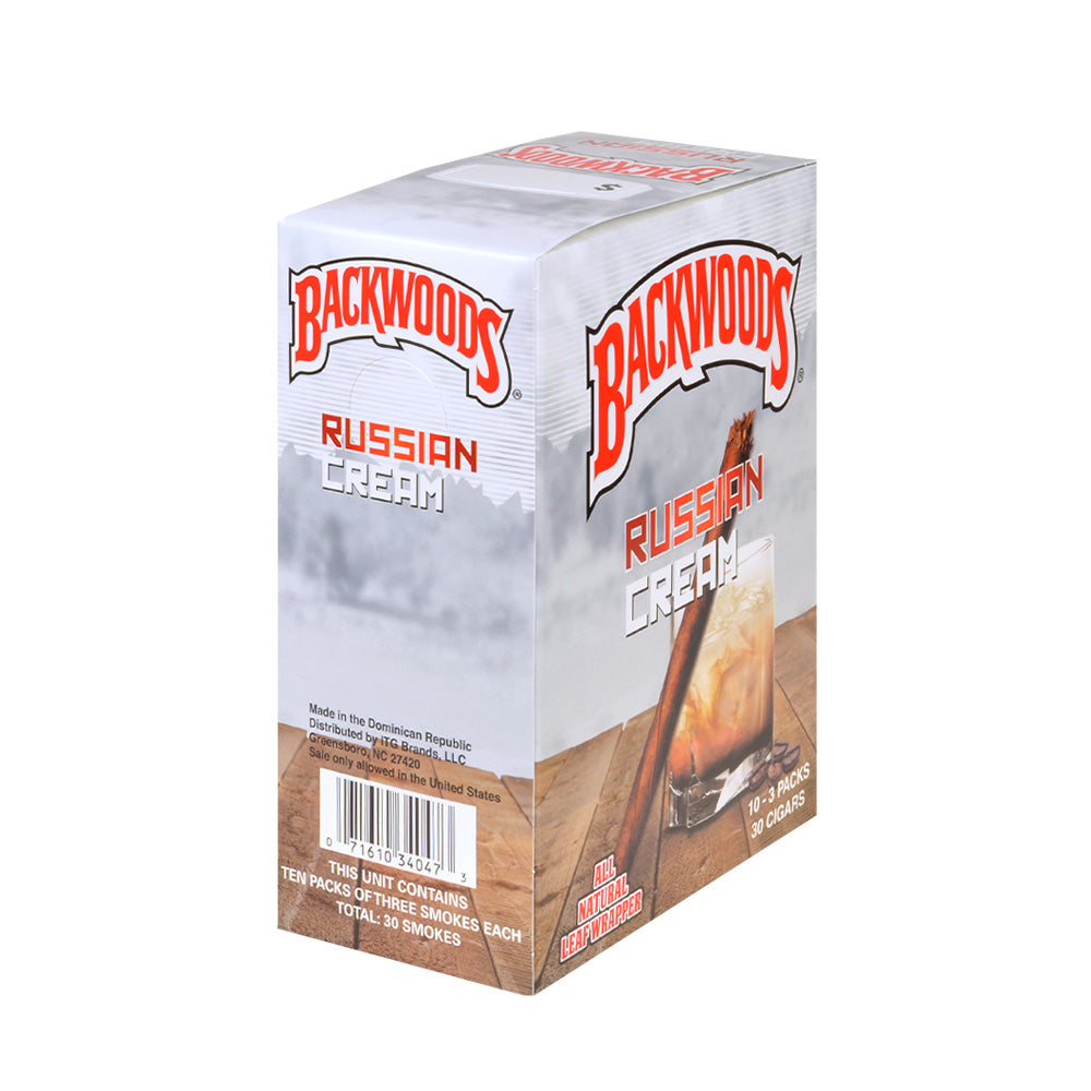 Backwoods Russian Cream 10 packs of 3 2
