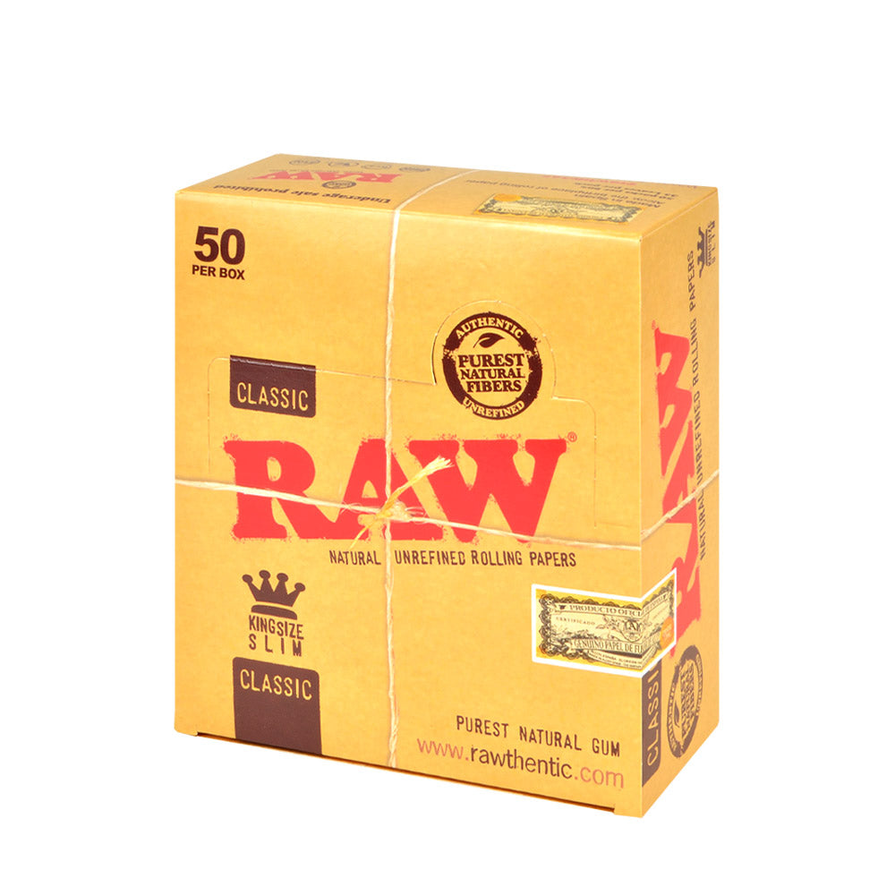 RAW Classic Papers King Size Slim Pack of 50 1