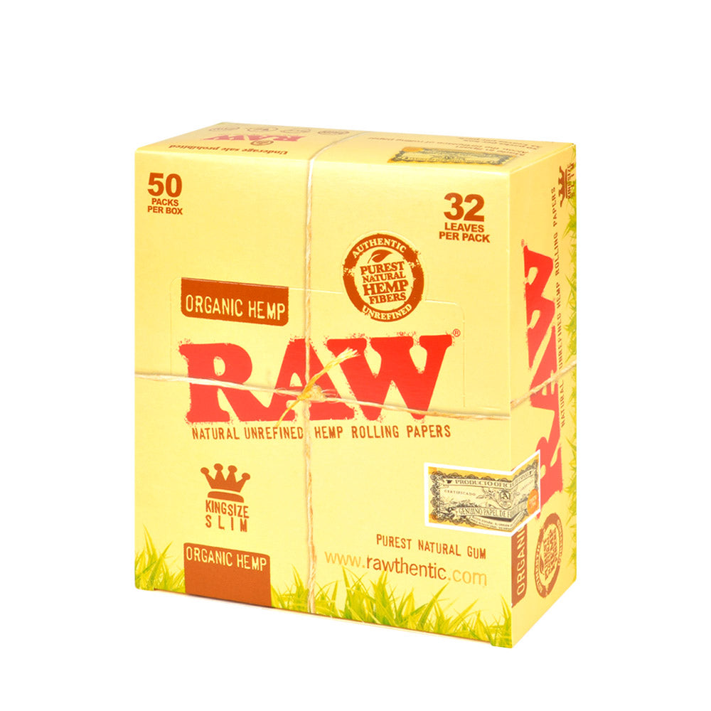 RAW Organic King Size Slim Pack of 50 1