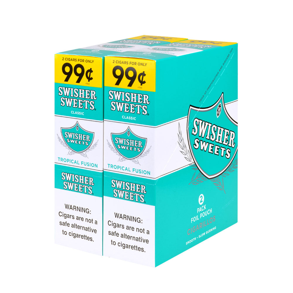 Swisher Sweets Cigarillos 99 Cent Pre Priced 30 Packs of 2 Cigars Tropical Fusion 1