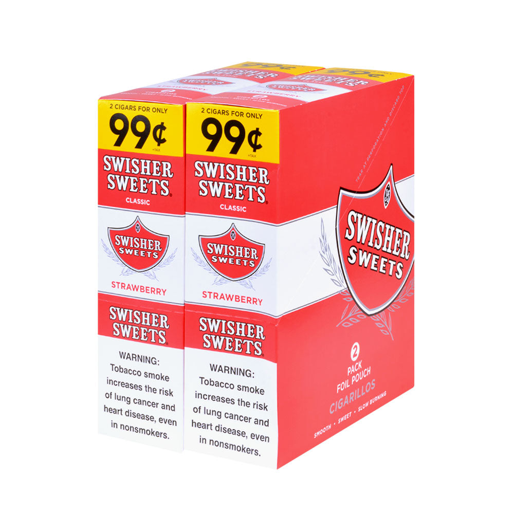 Swisher Sweets Cigarillos 99 Cent Pre Priced 30 Packs of 2 Cigars Strawberry 1