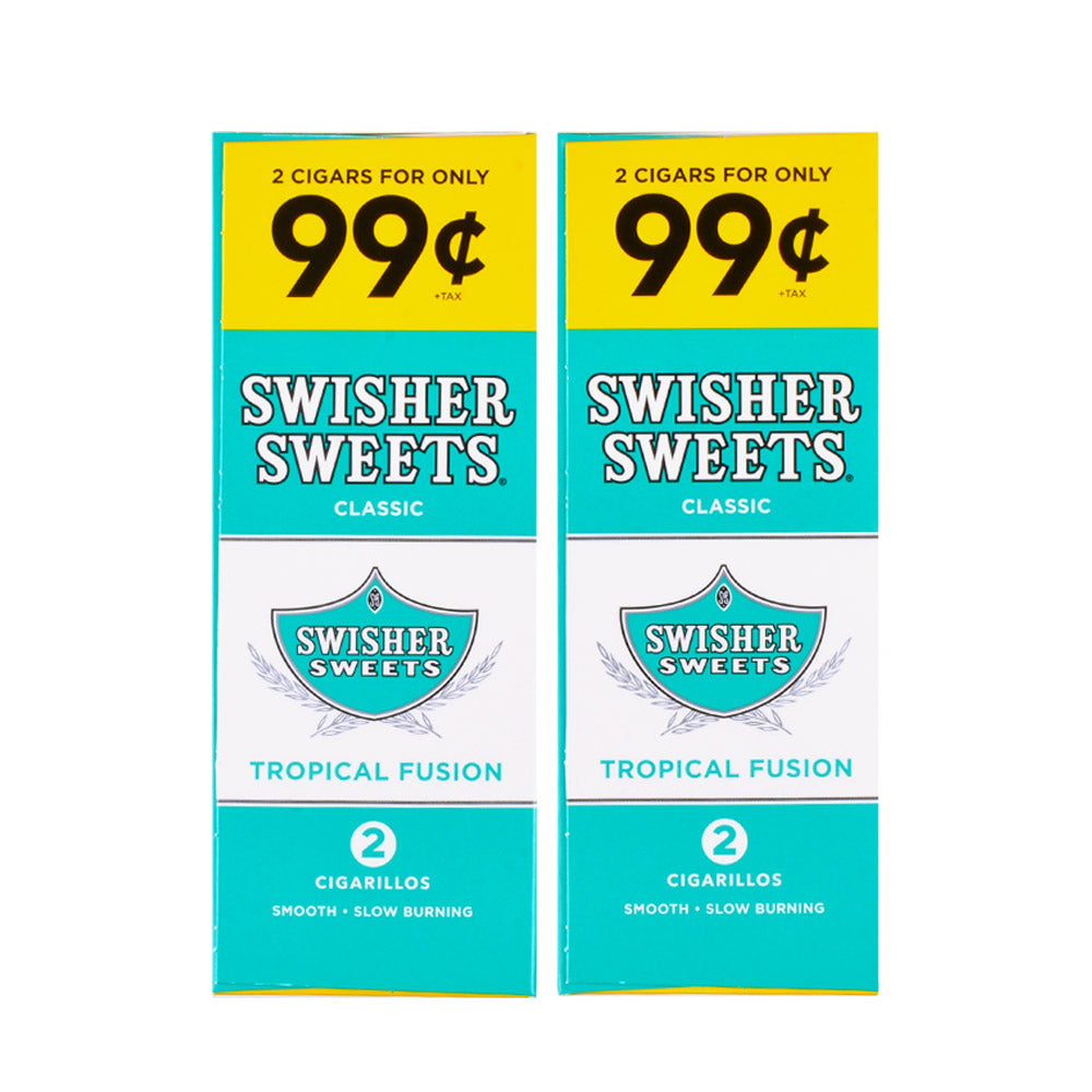 Swisher Sweets Cigarillos 99 Cent Pre Priced 30 Packs of 2 Cigars Tropical Fusion 3
