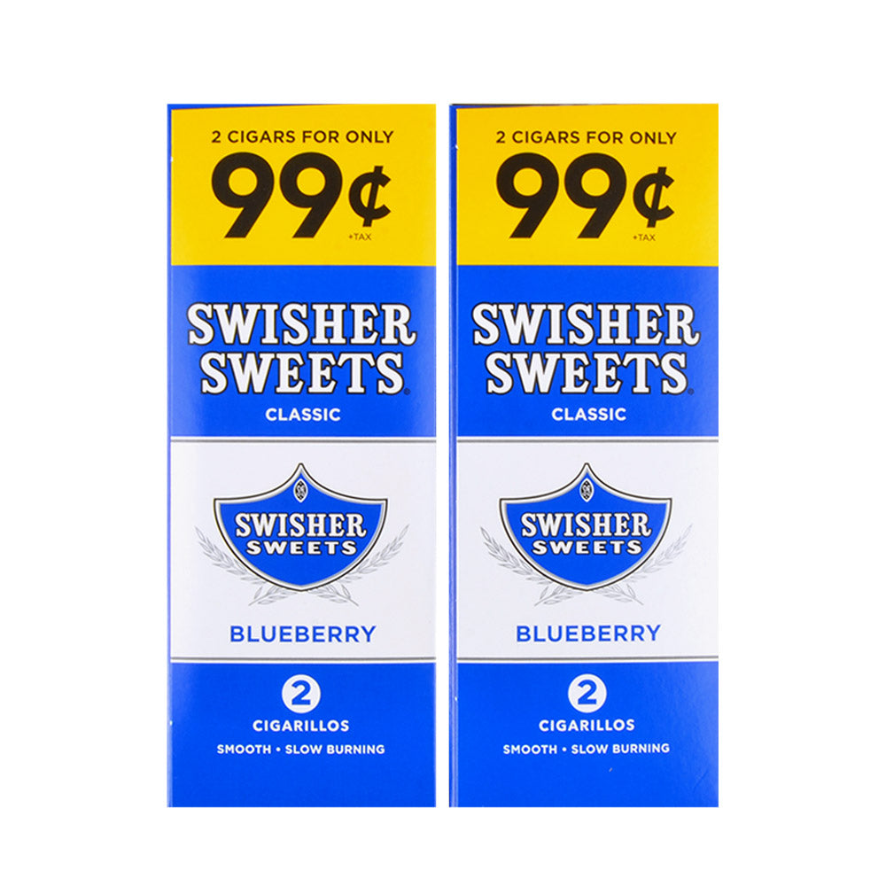Swisher Sweets Cigarillos 99 Cent Pre Priced 30 Packs of 2 Cigars Blueberry 3