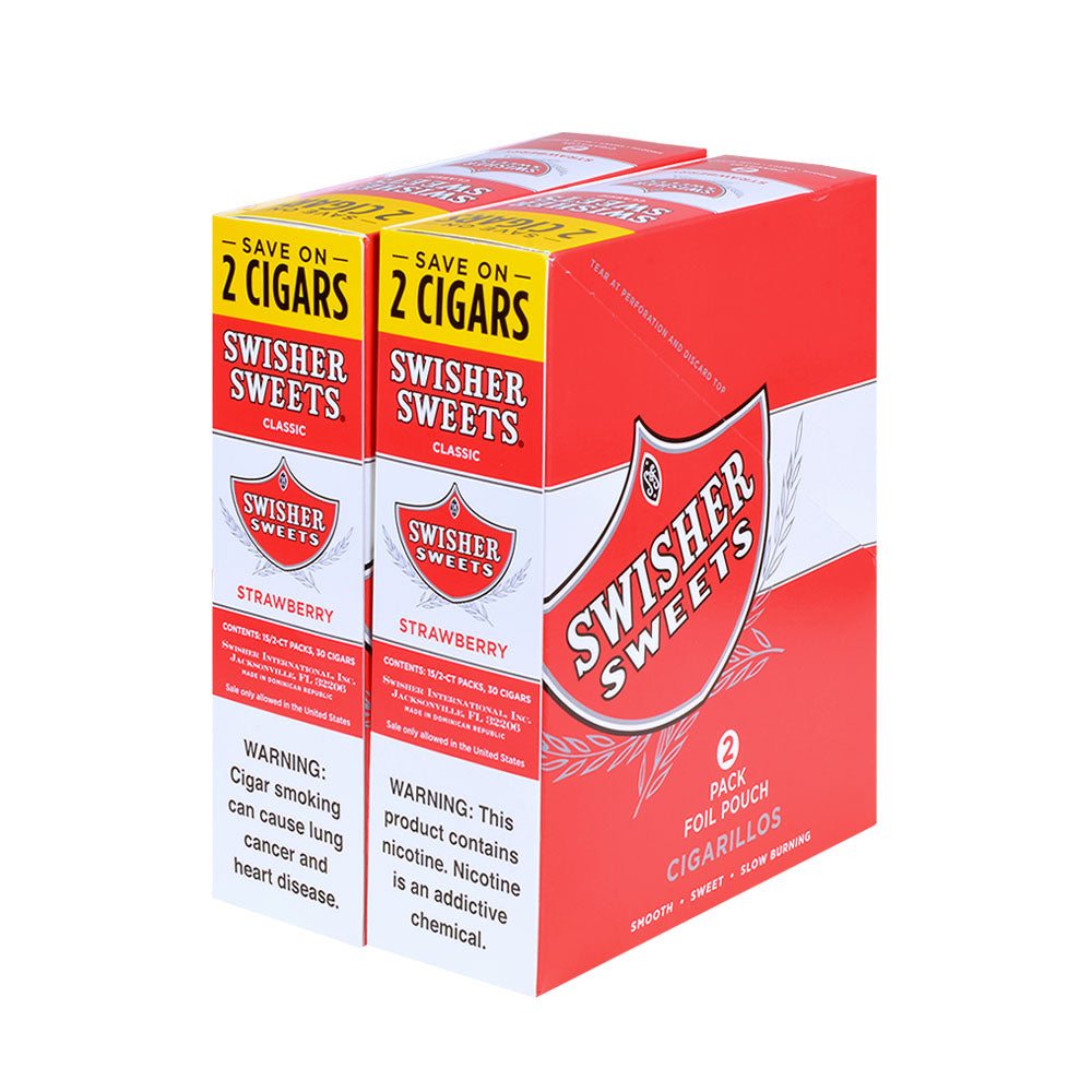 Swisher Sweets Cigarillos 30 Packs of 2 Cigars Strawberry 2
