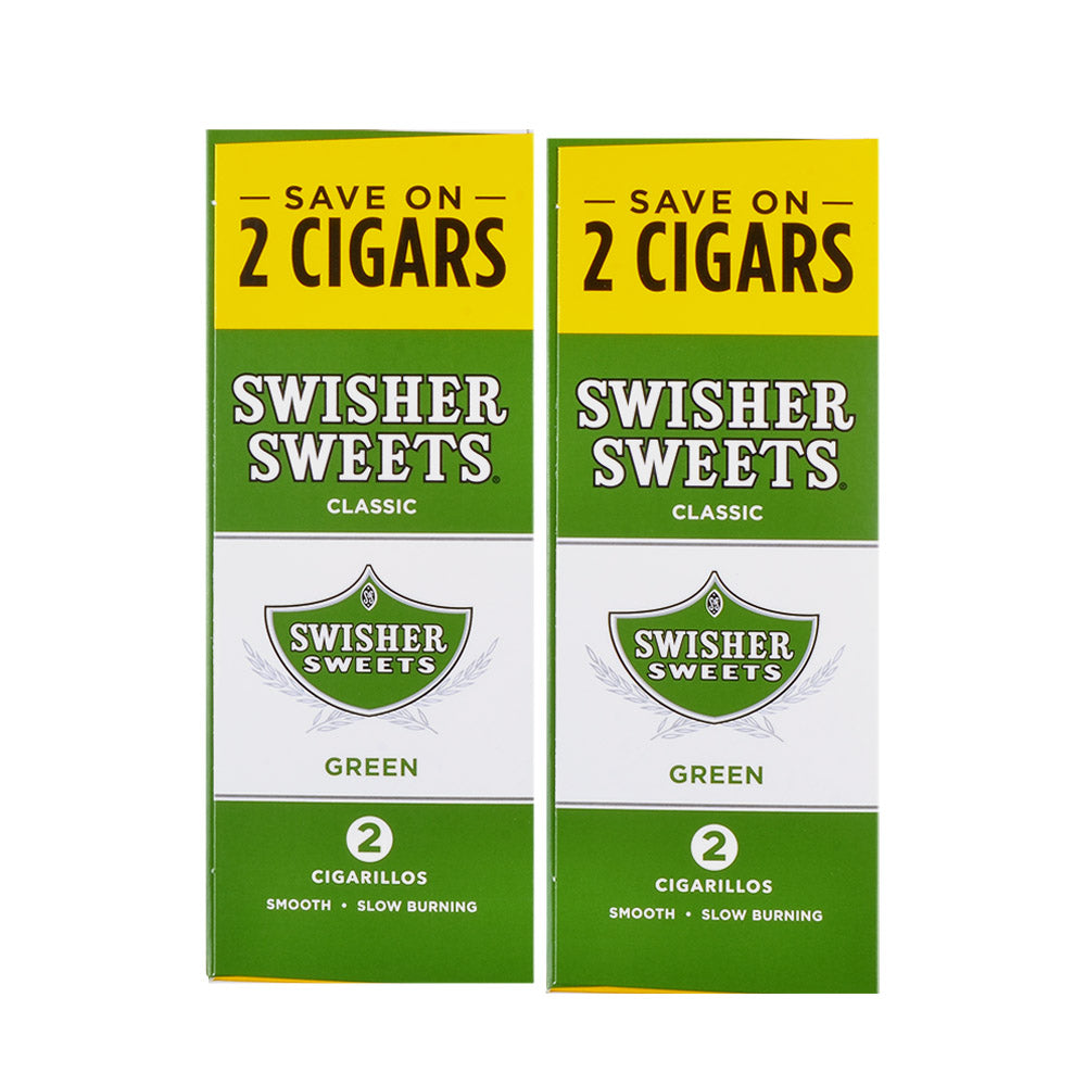 Swisher Sweets Cigarillos 30 Packs of 2 Cigars Green Sweet 2