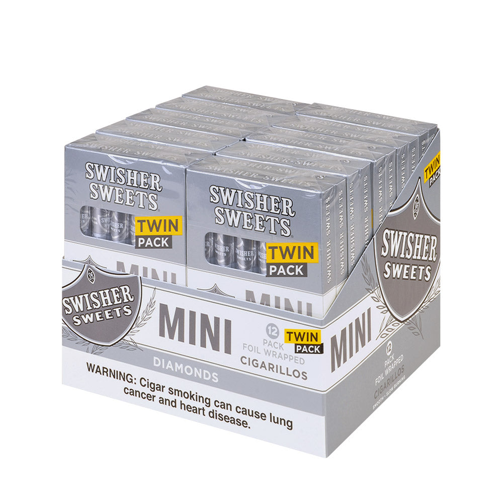 Swisher Sweets Mini Cigarillos Twin 20 Packs of 6 Cigars Diamonds 1