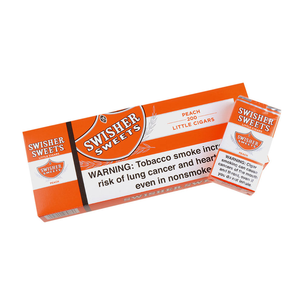 Swisher Sweets Little Cigars 100mm 10 Packs of 20 Peach 2