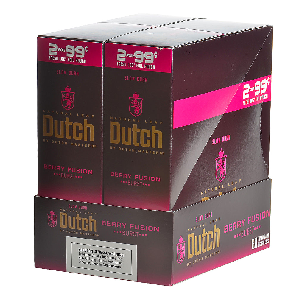 Dutch Masters Foil Fresh Berry Fusion 99 Cent Cigarillos 30 Packs of 2 4