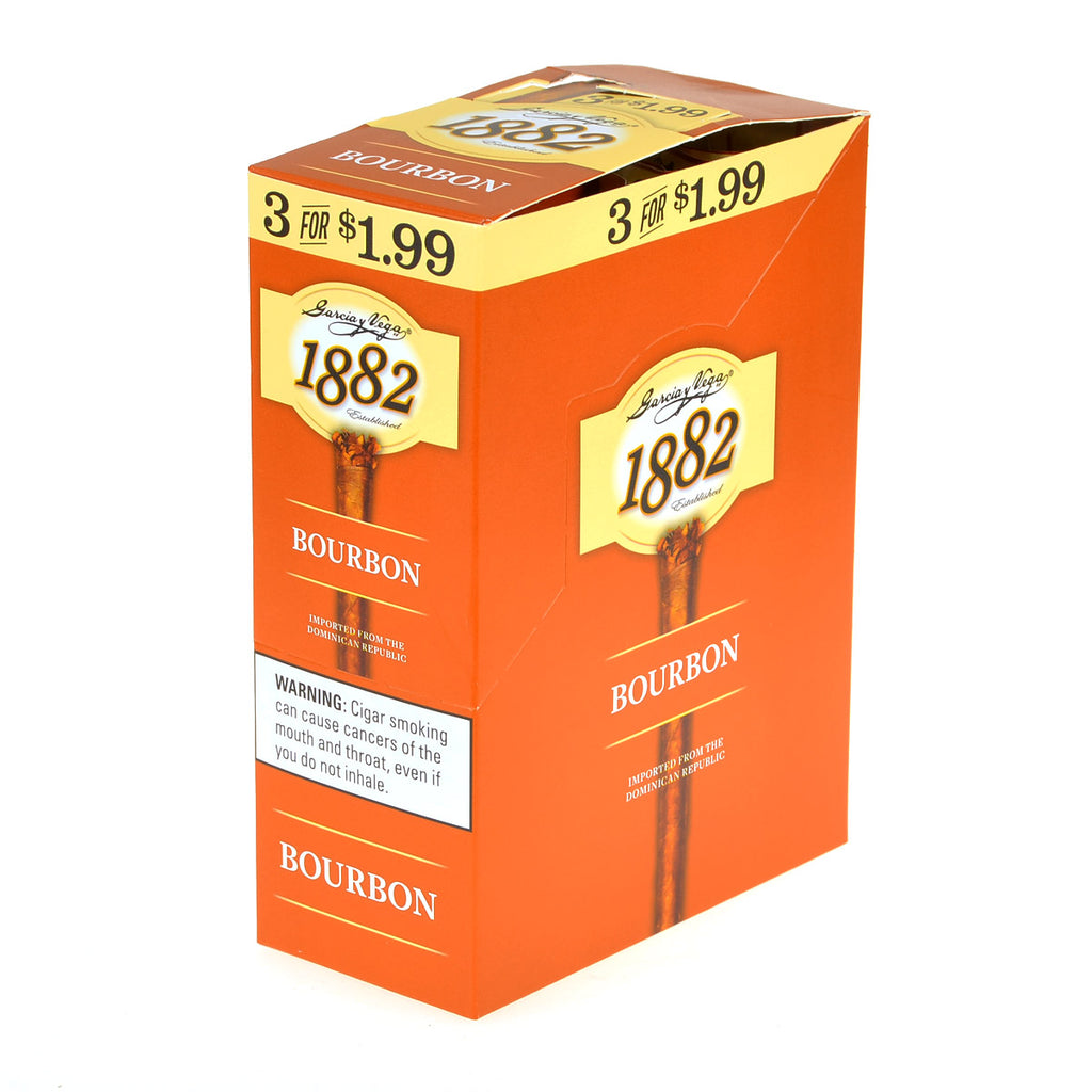Game Garcia y Vega 1882 Bourbon Cigarillos 3 for $1.99 10 Pouches of 3 1