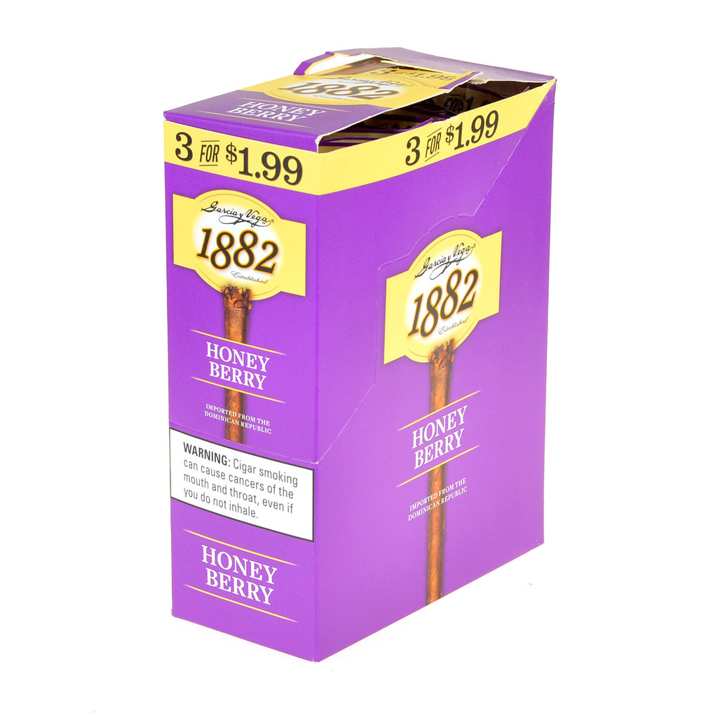 Game Garcia y Vega 1882 Honey Berry Cigarillos 3 for $1.99 10 Pouches of 3 1