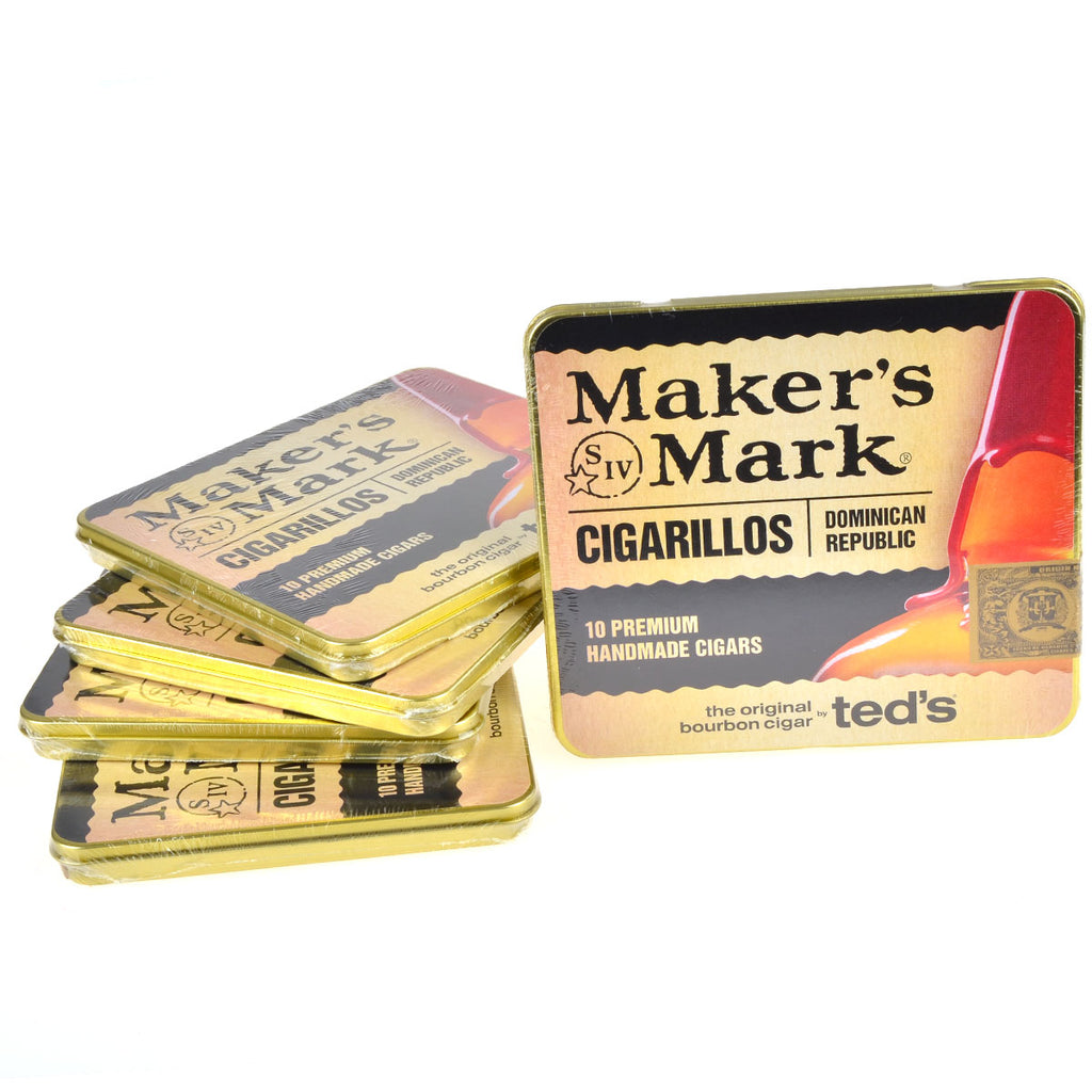 Maker's Mark Bourbon Cigars 5 Tins of 10 1