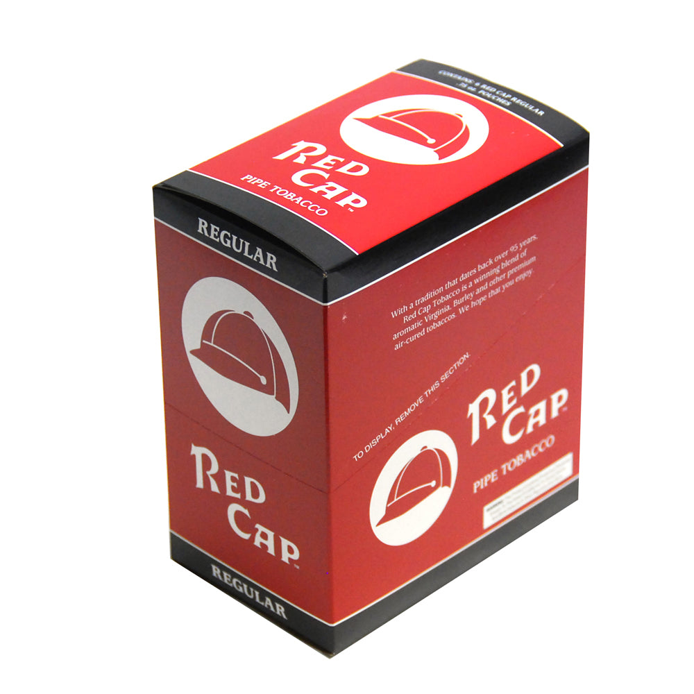 Red Cap Regular Pipe Tobacco 6 Pouches of 0.75 oz. 1