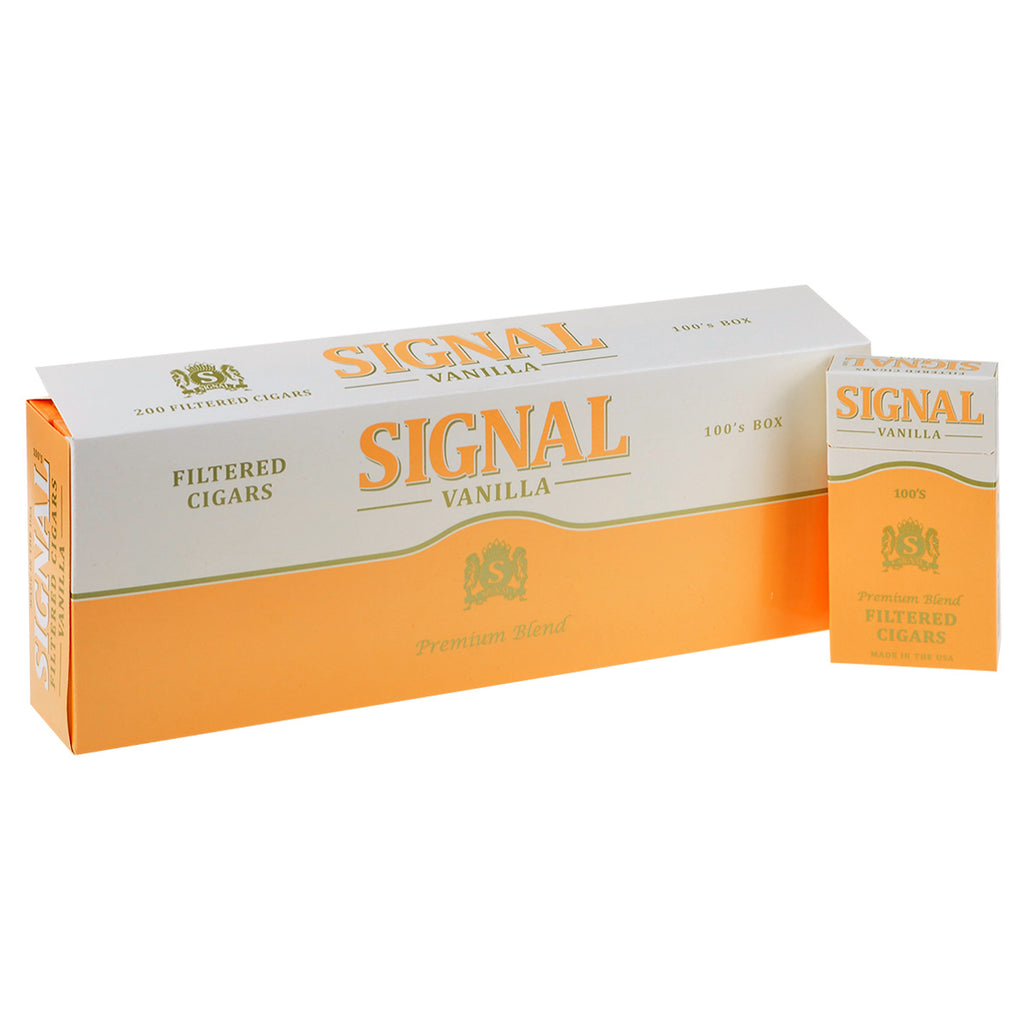 Signal Vanilla Filtered Cigars 10 Packs of 20 3