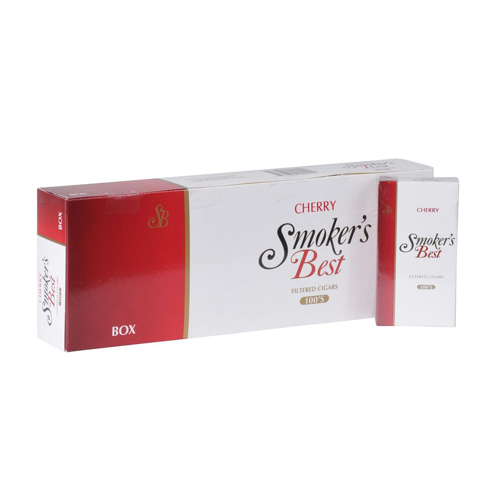 Smoker's Best Cherry Filtered Cigars 10 Packs of 20 1