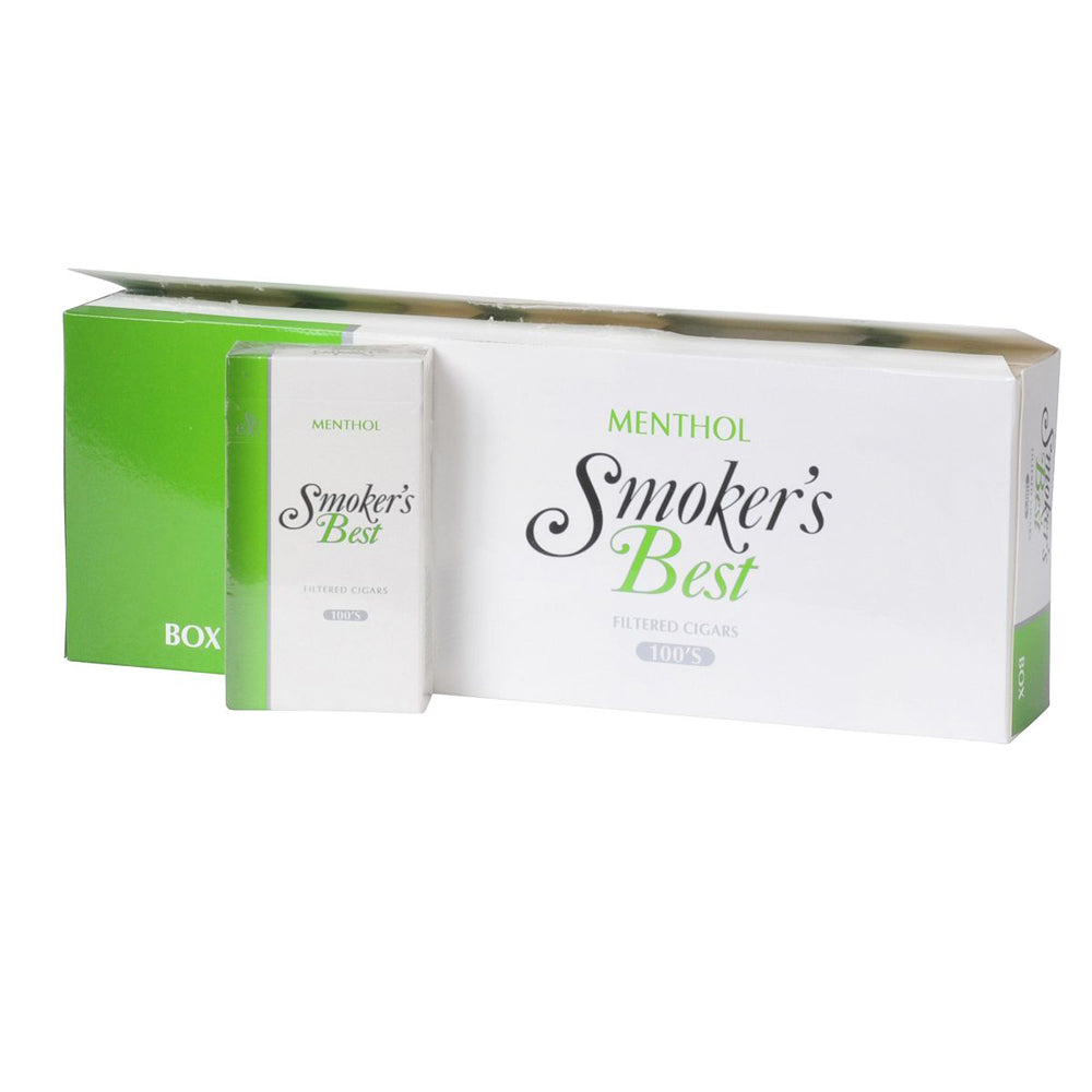 Smoker's Best Menthol Filtered Cigars 10 Packs of 20 1