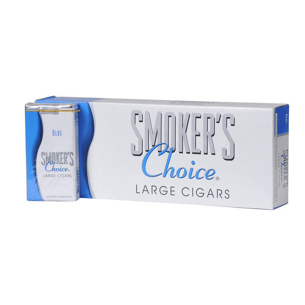Smoker's Choice Lights Blue Filtered Cigars 10 Packs of 20 1