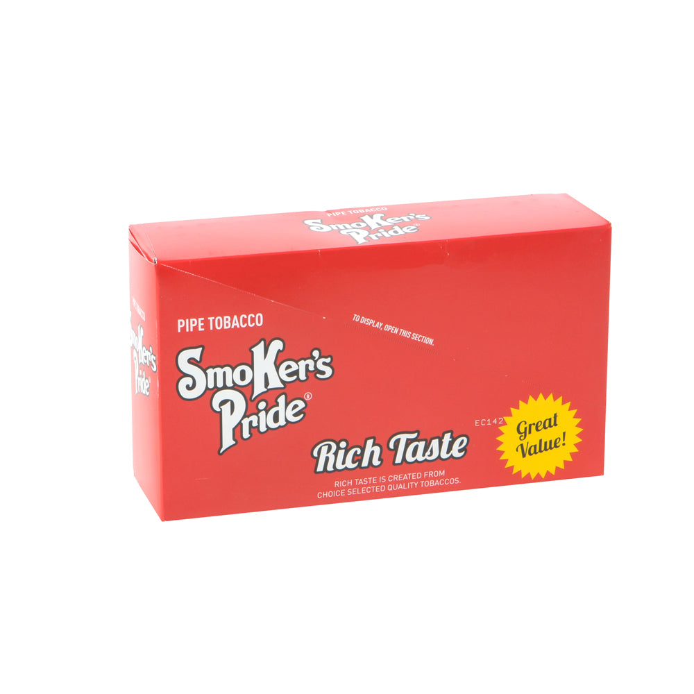 Smoker's Pride Rich Taste Pipe Tobacco 12 Pouches of .65 oz. 1