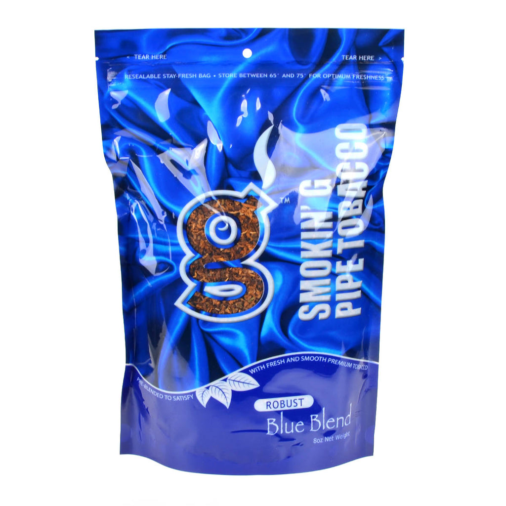 Smokin' G Pipe Tobacco Robust Blue Blend 8 oz. Bag 1