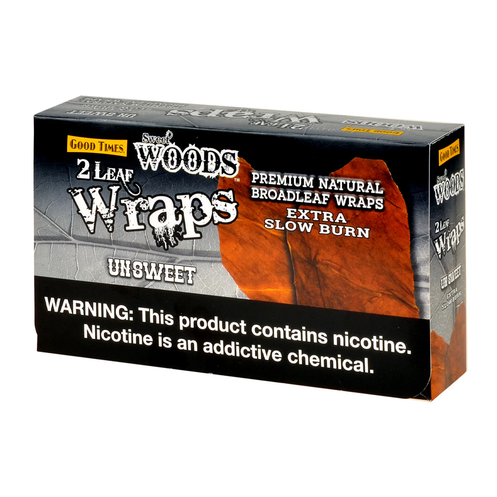 Good Times Sweet Woods Leaf Wrap Unsweet 25 Pouches of 2 1