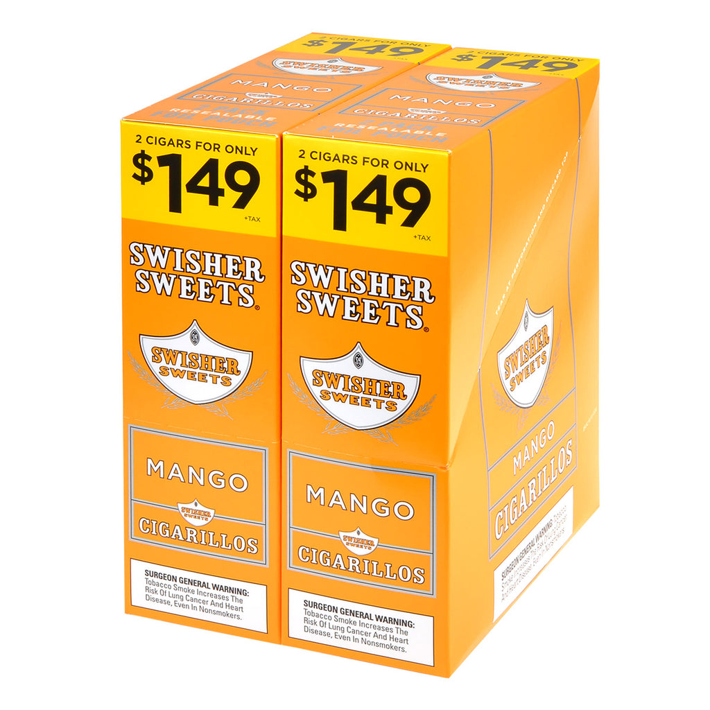Swisher Sweets Cigarillos 1.49 Pre Priced 30 Pouches of 2 Mango 1
