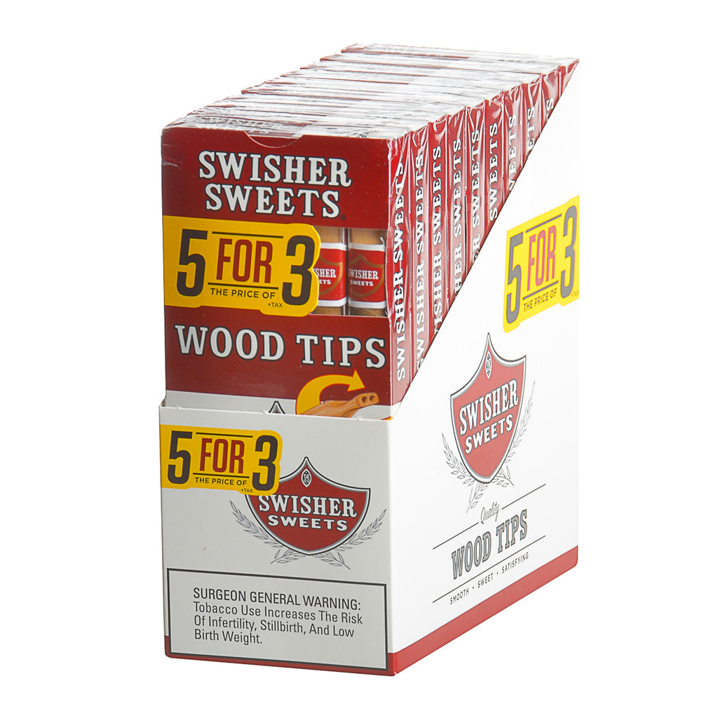 Swisher Sweets Wood Tip Cigarillos 10 Packs of 5 4