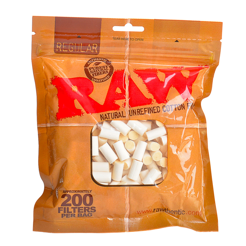 RAW Cotton Filter Plugs Original Pack of 200 1