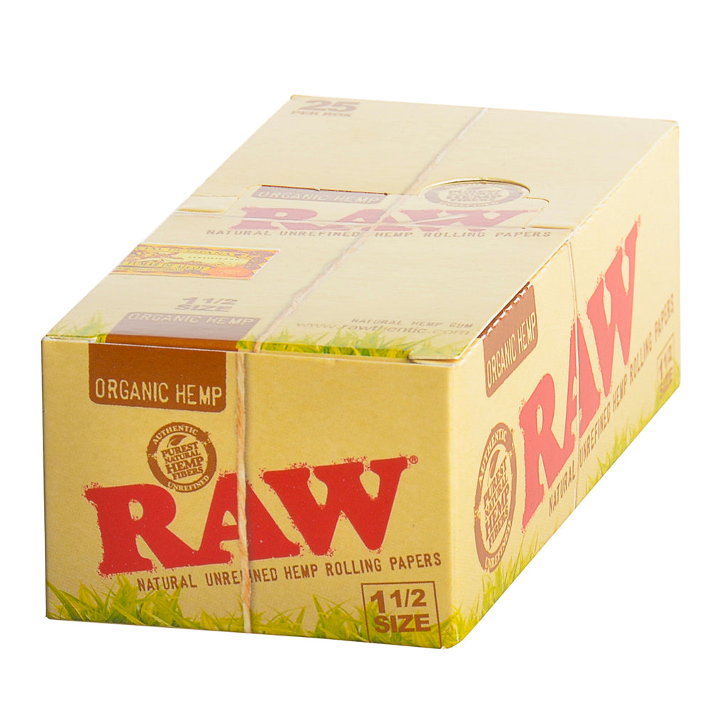 RAW Organic Papers 1 1/2 Pack fo 25 3