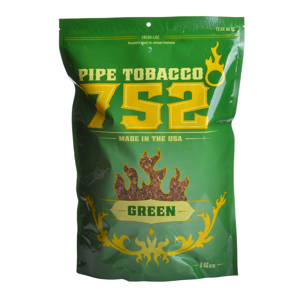 752 Green Pipe Tobacco 16 oz. Bag 1