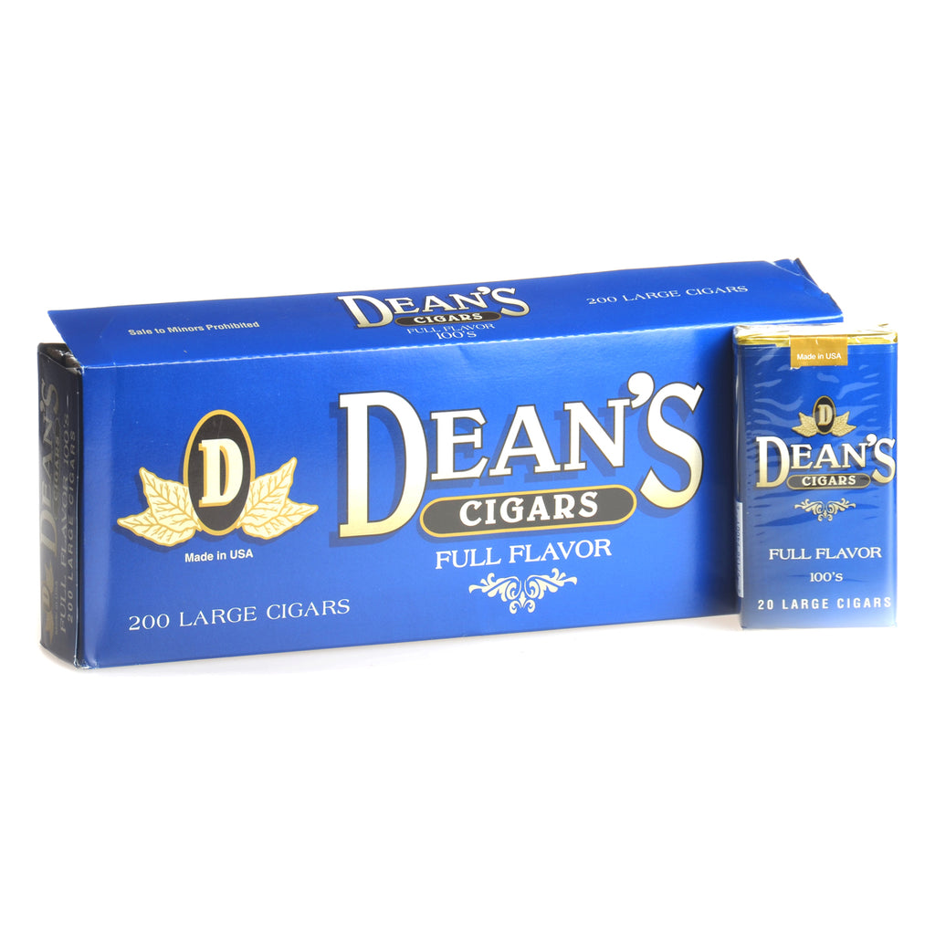 Deans Full Flavor Filtered Cigars 10 Packs of 20 1