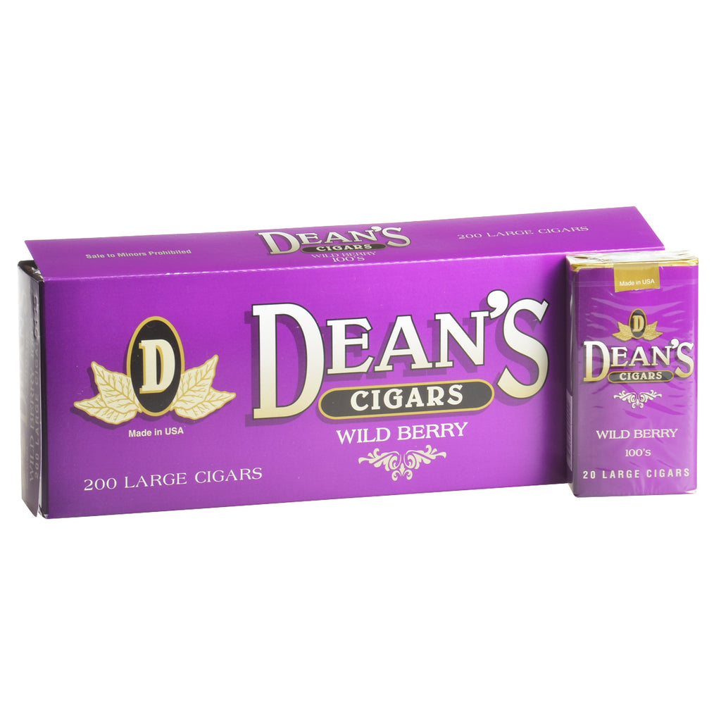 Deans Wild Berry Filtered Cigars 10 Packs of 20 1